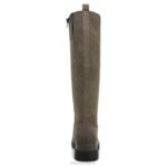 mujer Naturalizer sintético verde oliva oscuro bota alta hasta la rodilla soul orquídea RTZ4T612 - Imagen 6