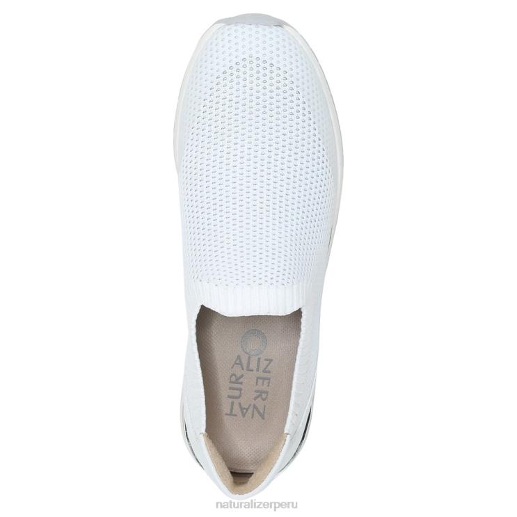 mujer Naturalizer tejido flyknit blanco zapatillas lafayette sin cordones RTZ4T692 - Imagen 4