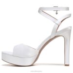 mujer Naturalizer tela blanca sandalia de vestir ai RTZ4T294 - Imagen 3