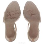 mujer Naturalizer tela de champán sandalia de vestir love 2 RTZ4T324 - Imagen 7