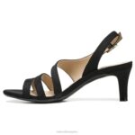mujer Naturalizer tela negra sandalia de vestir taimi RTZ4T504 - Imagen 3