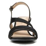 mujer Naturalizer tela negra sandalia de vestir taimi RTZ4T504 - Imagen 5