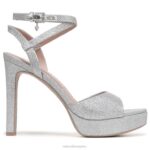 mujer Naturalizer tela plateada sandalia de vestir ai RTZ4T296 - Imagen 2