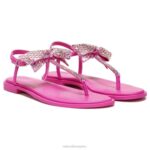 mujer Naturalizer tela rosa sandalia de vestir florita RTZ4T661