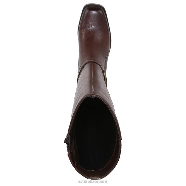 mujer Naturalizer barra de chocolate de cuero bota de montar elliot RTZ4T636