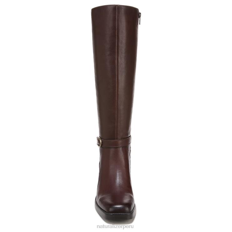 mujer Naturalizer barra de chocolate de cuero bota de montar elliot RTZ4T636