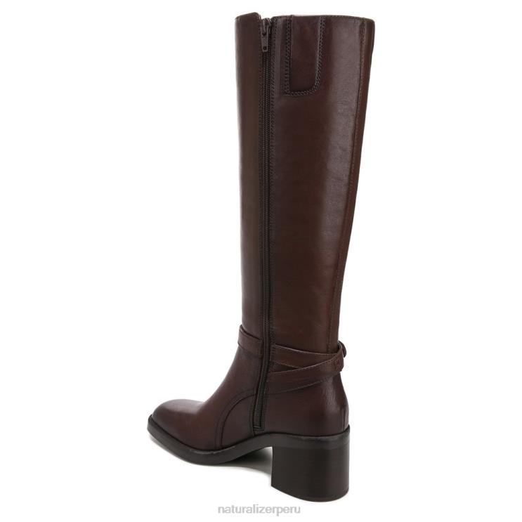 mujer Naturalizer barra de chocolate de cuero bota de montar elliot RTZ4T636