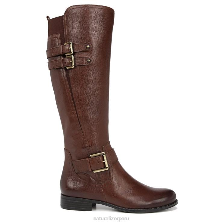 mujer Naturalizer barra de chocolate de cuero botas hasta la rodilla jessie RTZ4T278