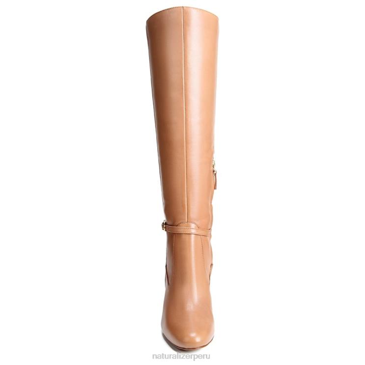 mujer Naturalizer café de cuero bota alta henny hasta la rodilla RTZ4T624