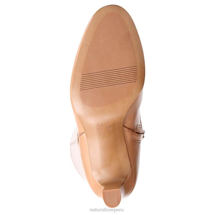mujer Naturalizer café de cuero bota alta henny hasta la rodilla RTZ4T624