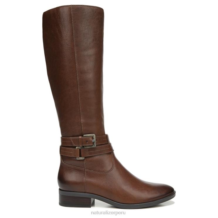 mujer Naturalizer cuero canela bota alta hasta la rodilla de pantorrilla ancha reid RTZ4T597