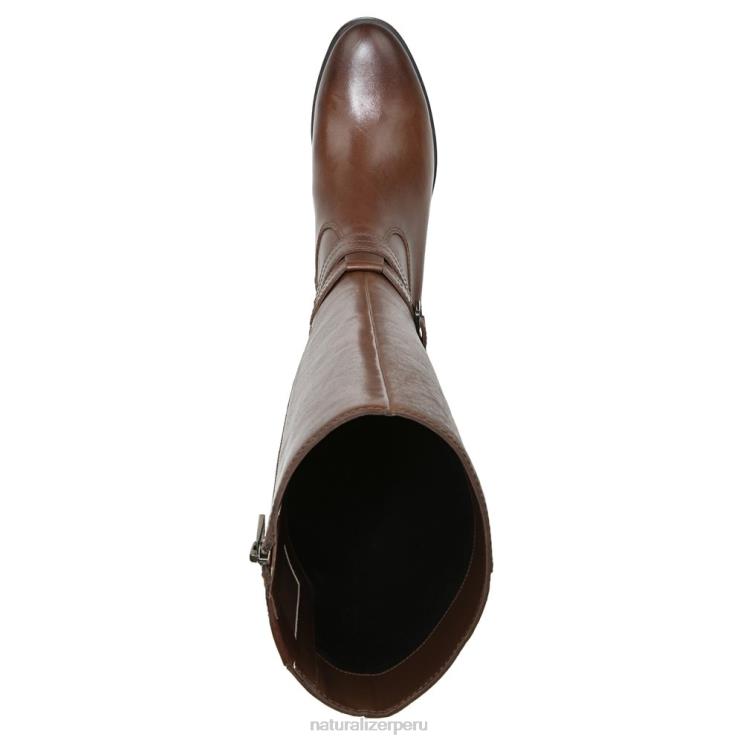 mujer Naturalizer cuero canela bota alta hasta la rodilla de pantorrilla ancha reid RTZ4T597