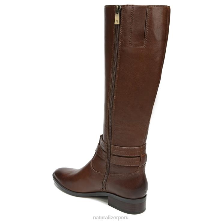 mujer Naturalizer cuero canela bota alta hasta la rodilla de pantorrilla ancha reid RTZ4T597