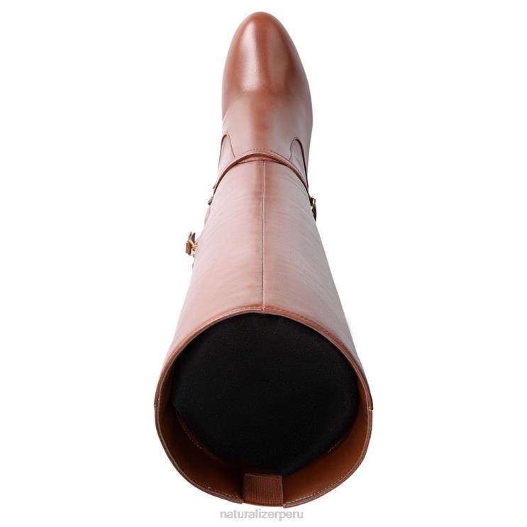 mujer Naturalizer cuero de cacao bota alta henny hasta la rodilla RTZ4T625