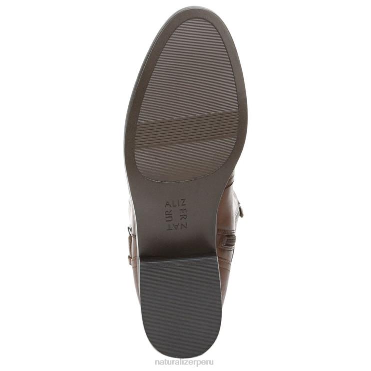 mujer Naturalizer cuero de sidra bota de montar rena de pantorrilla ancha RTZ4T254