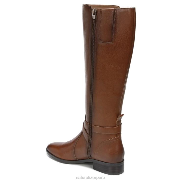 mujer Naturalizer cuero de sidra bota de montar rena de pantorrilla ancha RTZ4T254