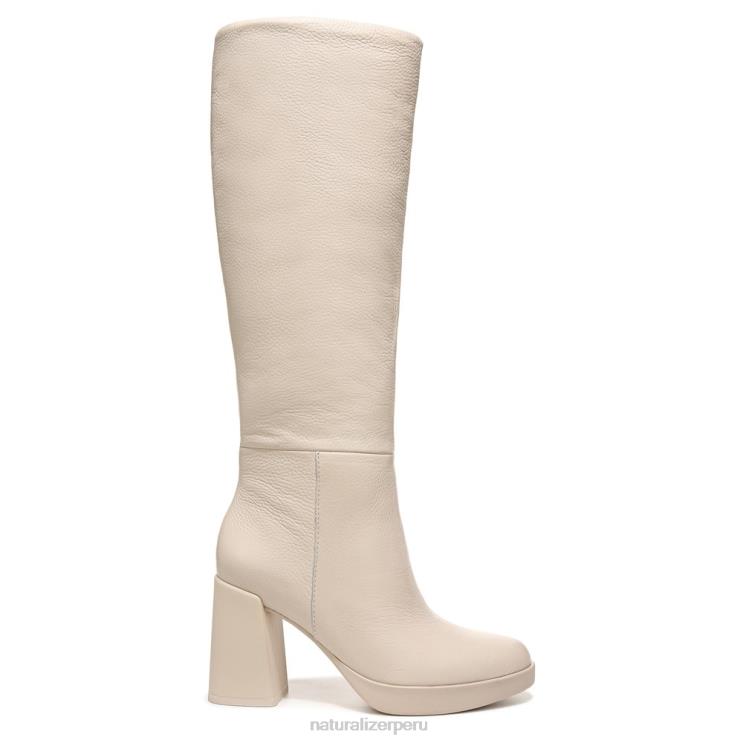 mujer Naturalizer cuero granulado beige porcelana bota alta hasta la rodilla gen n align RTZ4T376