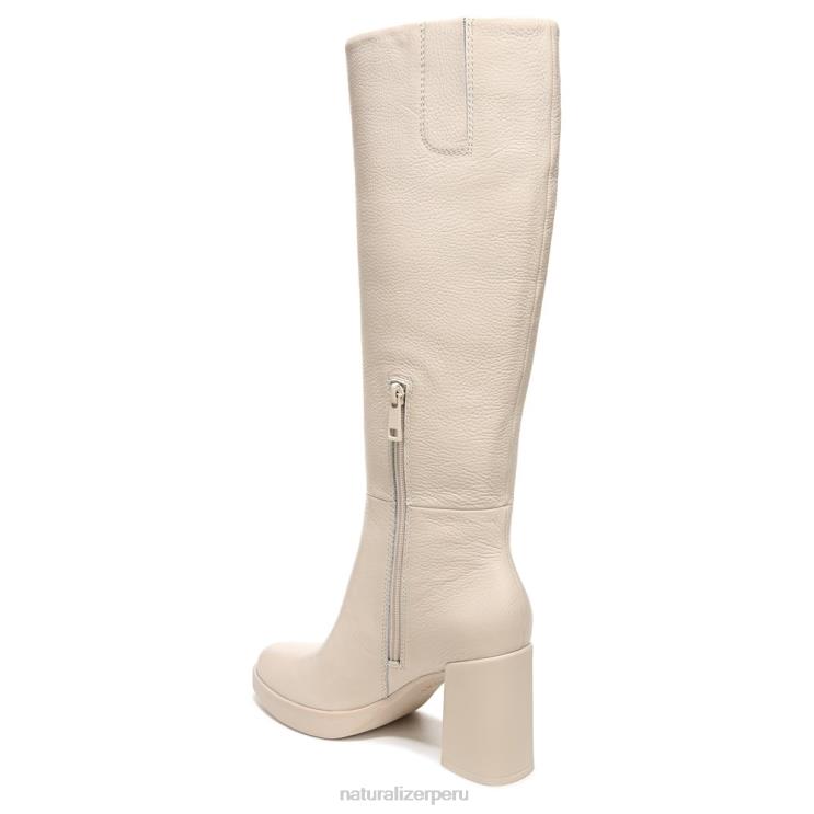 mujer Naturalizer cuero granulado beige porcelana bota alta hasta la rodilla gen n align RTZ4T376