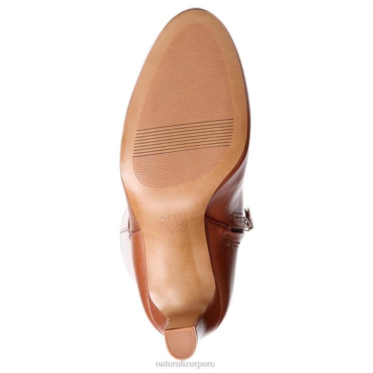 mujer Naturalizer cuero marrón cacao bota henny de pantorrilla ancha hasta la rodilla RTZ4T640
