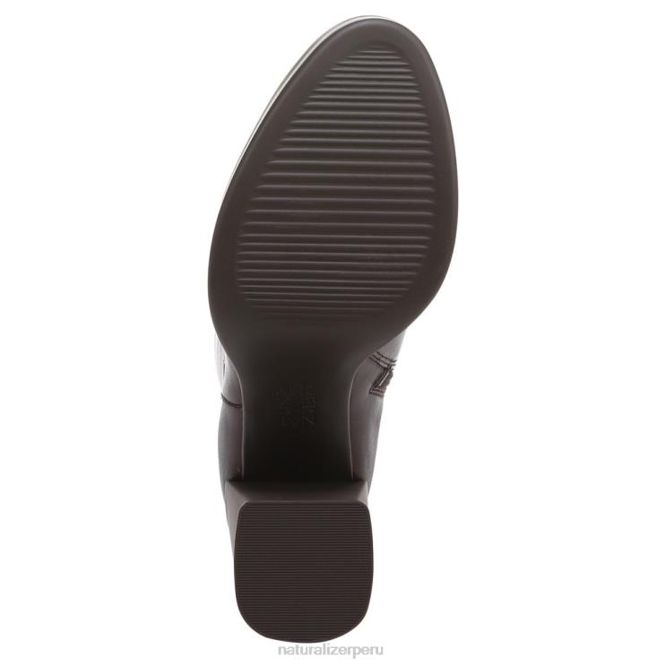 mujer Naturalizer cuero marrón chocolate bota de pantorrilla ancha gen n align RTZ4T629