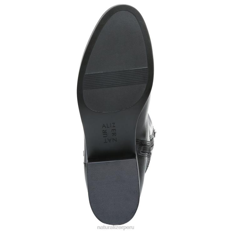 mujer Naturalizer cuero negro bota alta hasta la rodilla de pantorrilla ancha reid RTZ4T596