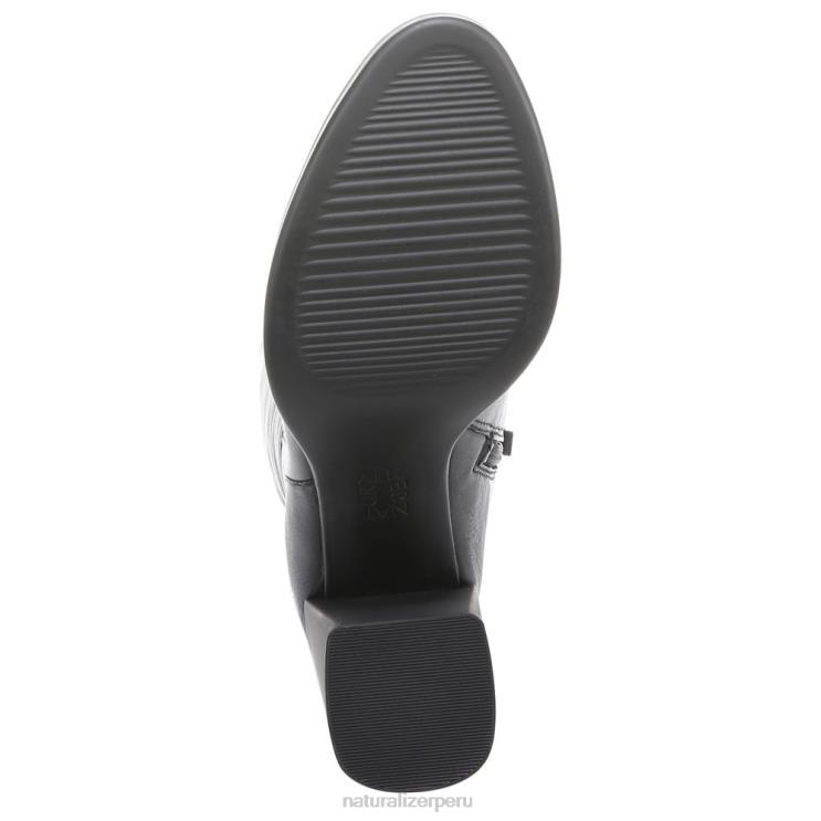 mujer Naturalizer cuero negro bota de pantorrilla ancha gen n align RTZ4T630