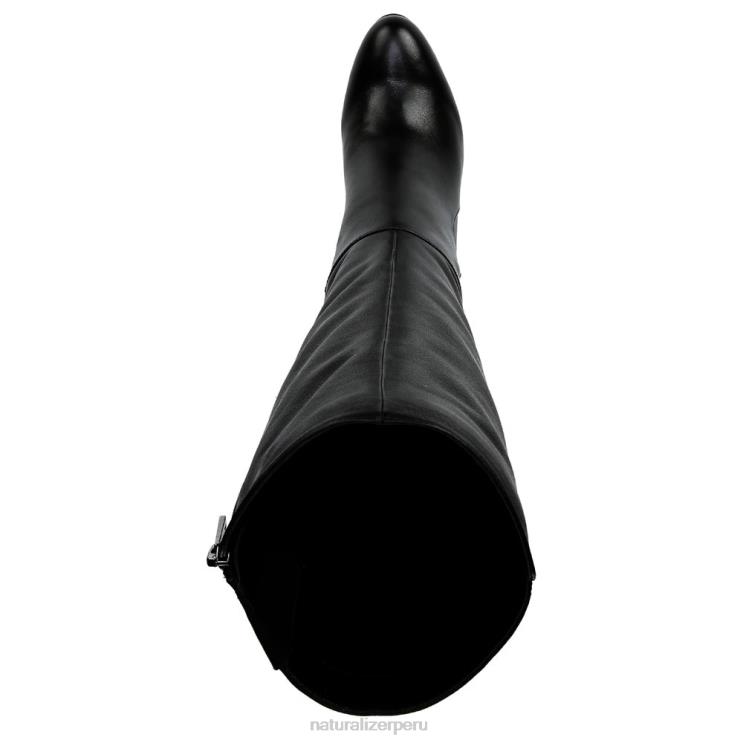 mujer Naturalizer cuero negro bota de vestir hasta la rodilla tai RTZ4T675
