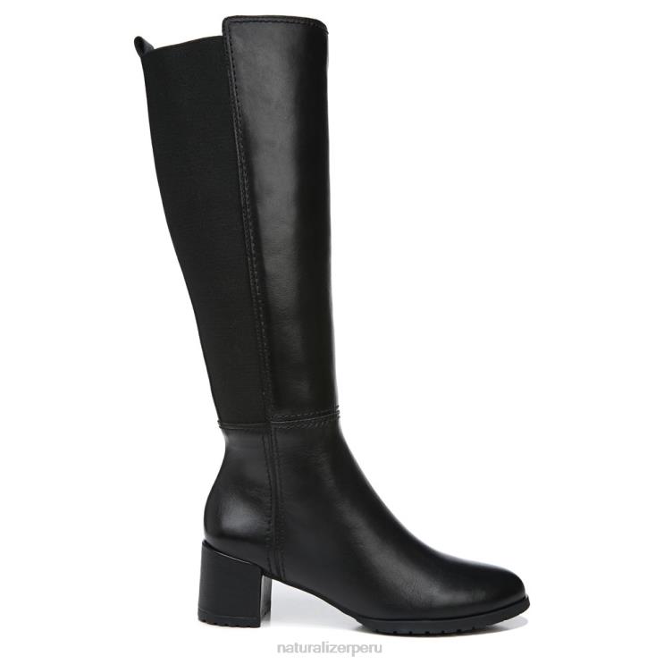 mujer Naturalizer cuero negro bota impermeable hasta la rodilla brent RTZ4T240