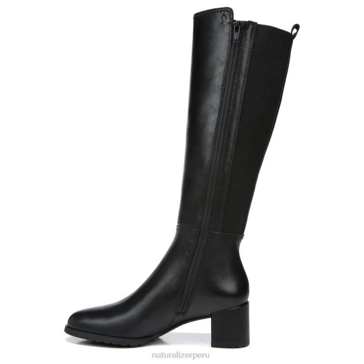 mujer Naturalizer cuero negro bota impermeable hasta la rodilla brent RTZ4T240