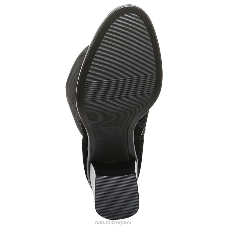 mujer Naturalizer cuero negro botas por encima de la rodilla kyrie RTZ4T284
