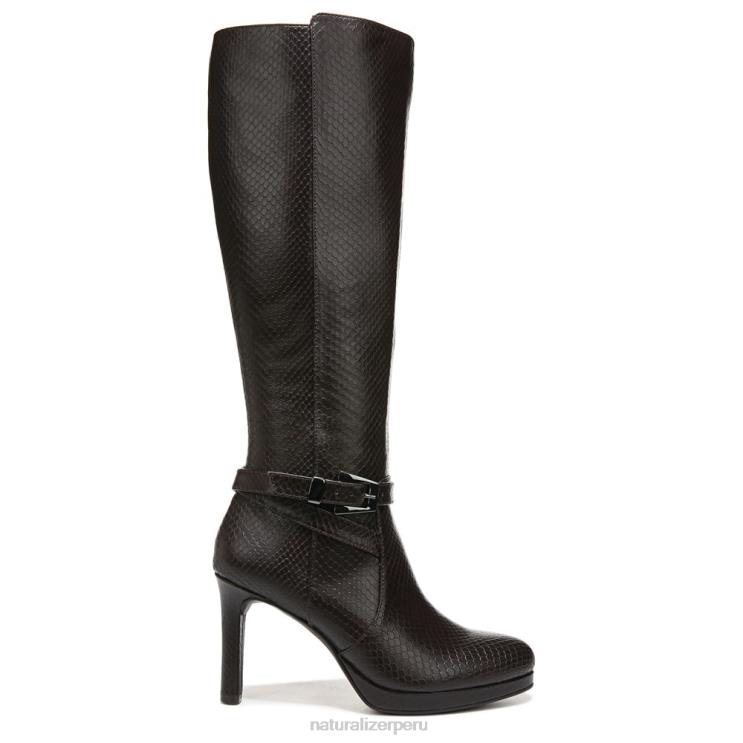 mujer Naturalizer piel de serpiente marrón bosque bota alta hasta la rodilla taelynn RTZ4T649