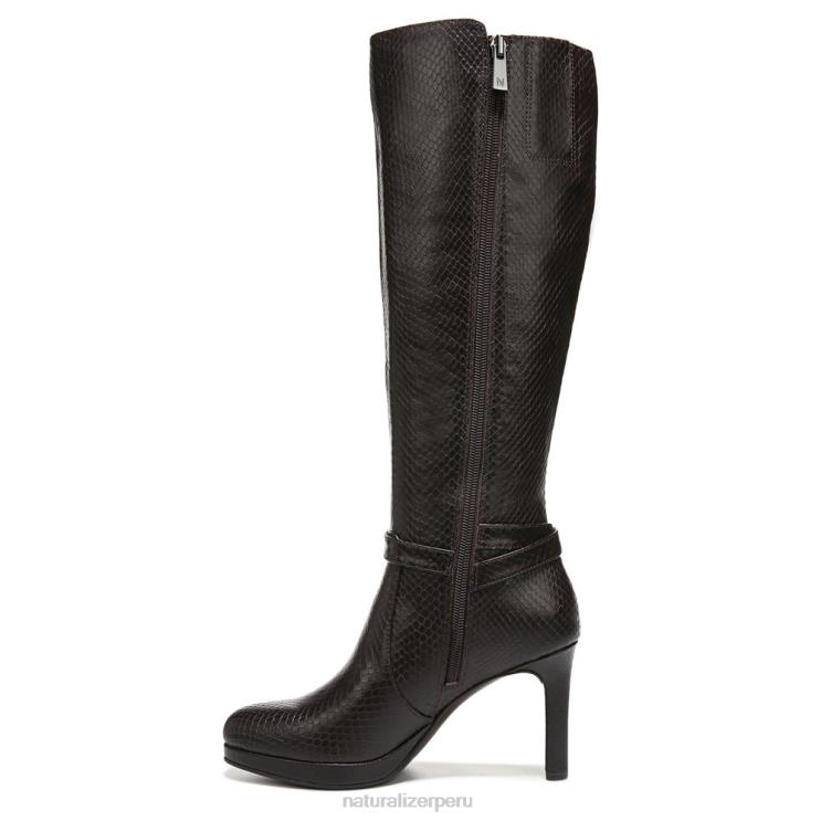 mujer Naturalizer piel de serpiente marrón bosque bota alta hasta la rodilla taelynn RTZ4T649