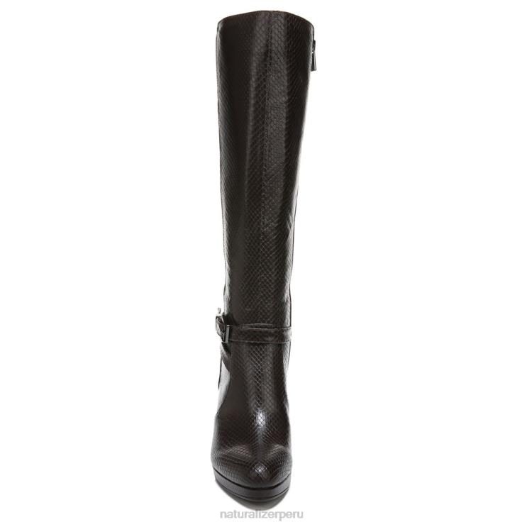 mujer Naturalizer piel de serpiente marrón bosque bota alta hasta la rodilla taelynn RTZ4T649