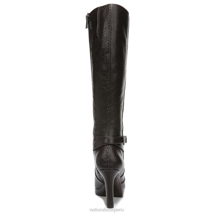 mujer Naturalizer piel de serpiente marrón bosque bota alta hasta la rodilla taelynn RTZ4T649