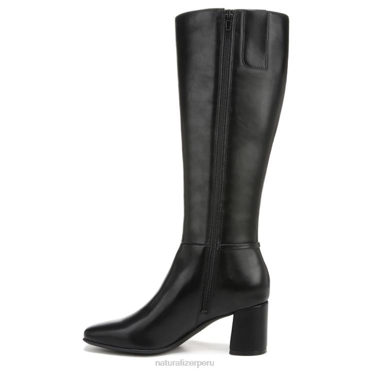 mujer Naturalizer sintético texturizado negro botas waylon de pantorrilla ancha hasta la rodilla RTZ4T600