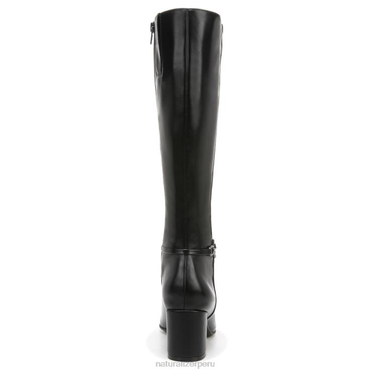 mujer Naturalizer sintético texturizado negro botas waylon de pantorrilla ancha hasta la rodilla RTZ4T600
