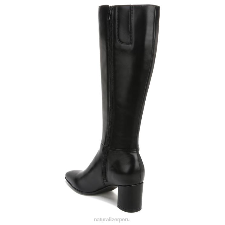 mujer Naturalizer sintético texturizado negro botas waylon de pantorrilla ancha hasta la rodilla RTZ4T600