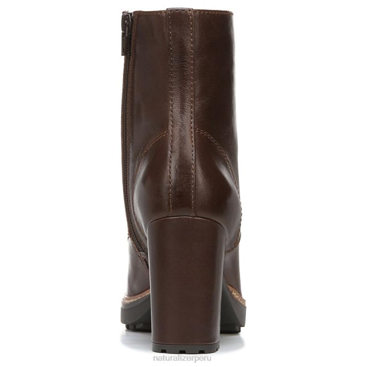 mujer Naturalizer barra de chocolate de cuero callie botín RTZ4T237