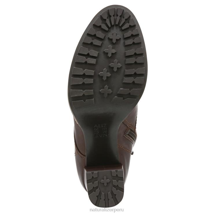mujer Naturalizer barra de chocolate de cuero callie botín RTZ4T237