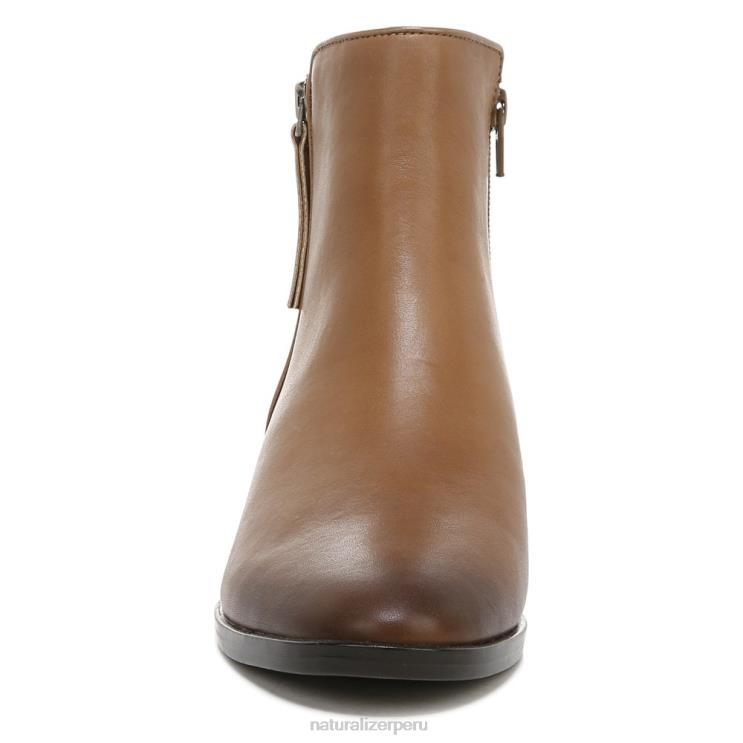mujer Naturalizer cuero marrón té inglés botín de robyn RTZ4T658