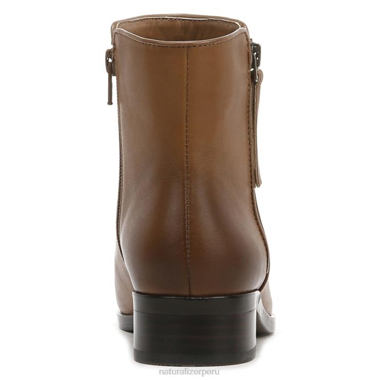 mujer Naturalizer cuero marrón té inglés botín de robyn RTZ4T658