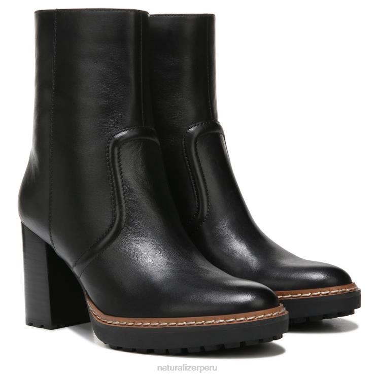 mujer Naturalizer cuero negro catie botín RTZ4T665