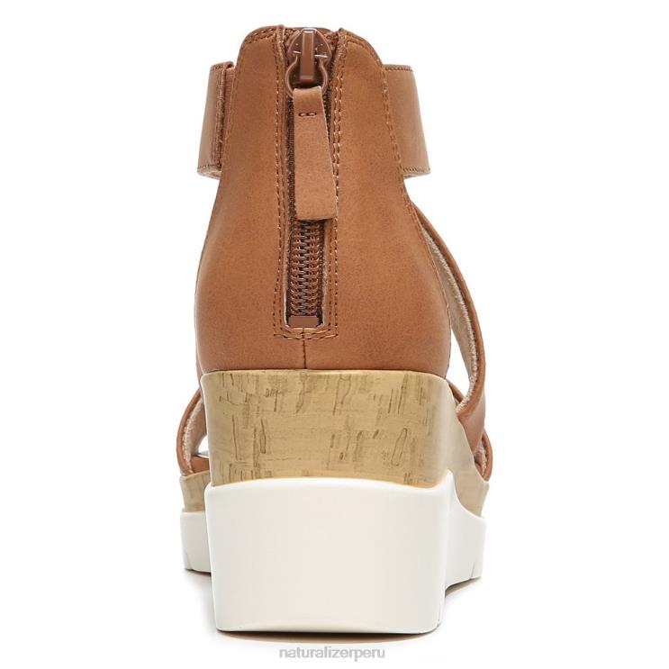 mujer Naturalizer caramelo sintético sandalia con cuña soul goodtimes RTZ4T574