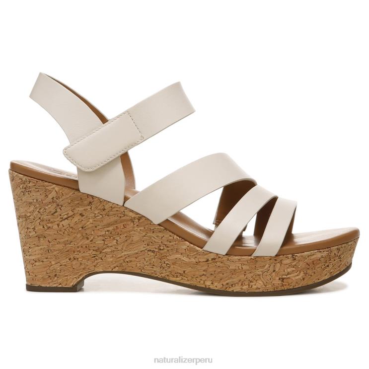 mujer Naturalizer cuero de porcelana sandalia con cuña cynthia RTZ4T368