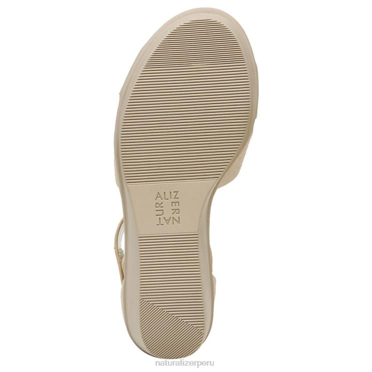 mujer Naturalizer gamuza de porcelana sandalia con cuña riviera RTZ4T157
