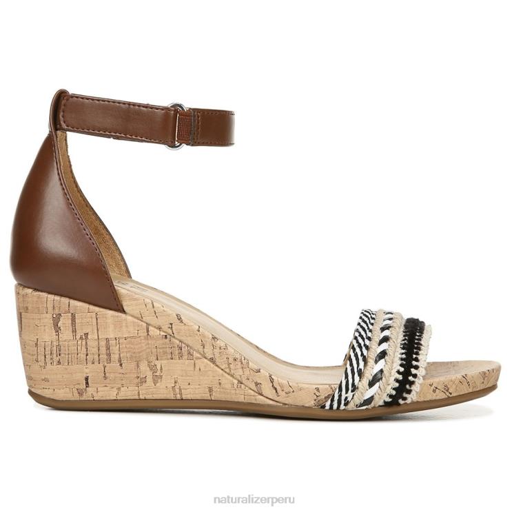 mujer Naturalizer multitejido/sintético tostado sandalia areda con cuña RTZ4T318