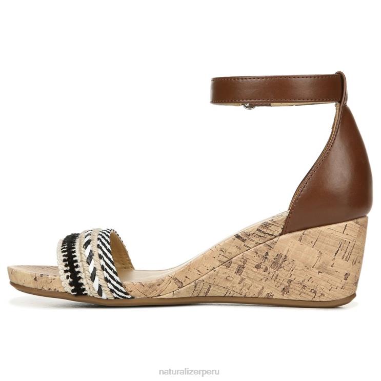 mujer Naturalizer multitejido/sintético tostado sandalia areda con cuña RTZ4T318