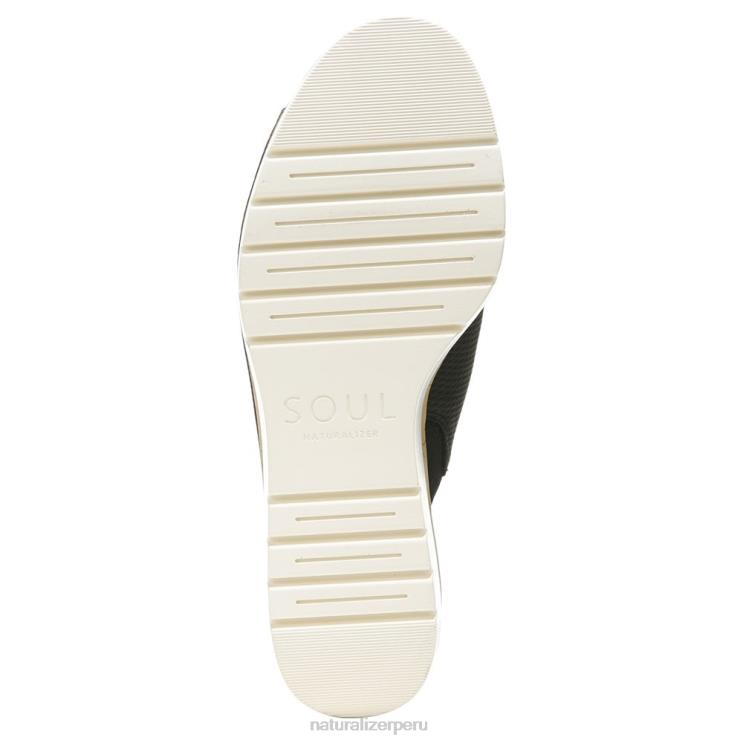 mujer Naturalizer negro hecho a mano sandalias con cuña soul goodtimes RTZ4T544