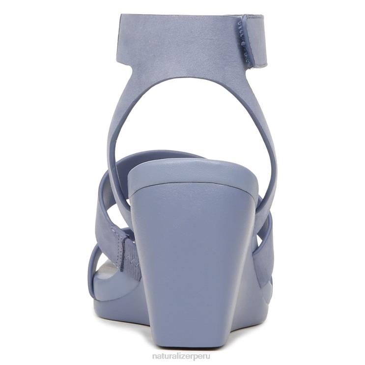 mujer Naturalizer nubuck azul acero sandalia con cuña gen n ignite RTZ4T151