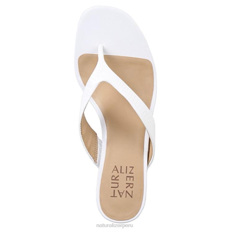 mujer Naturalizer serpiente blanca hecha por el hombre sandalia con cuña lenna RTZ4T608